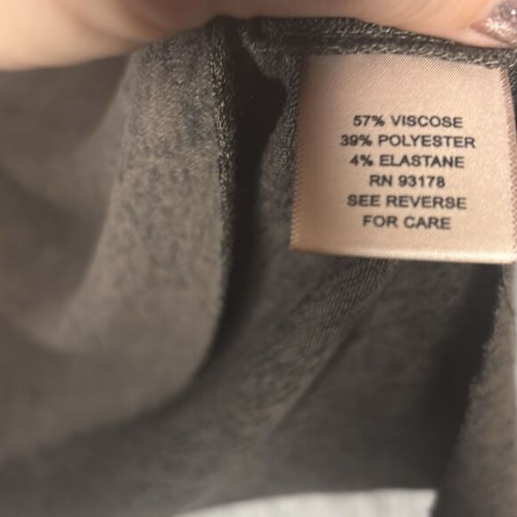 Philosophy Raw Hemmed Soft Heathered Brown Crew Short Sleeve Sweater Size XL - Picture 7 of 9